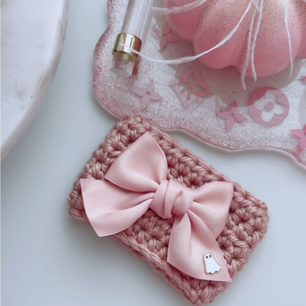 Ghost bow cup sleep cozy